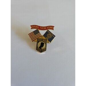 Vintage Bring Them Home Vietnam Vet Pin Rare Lapel Pin Flags